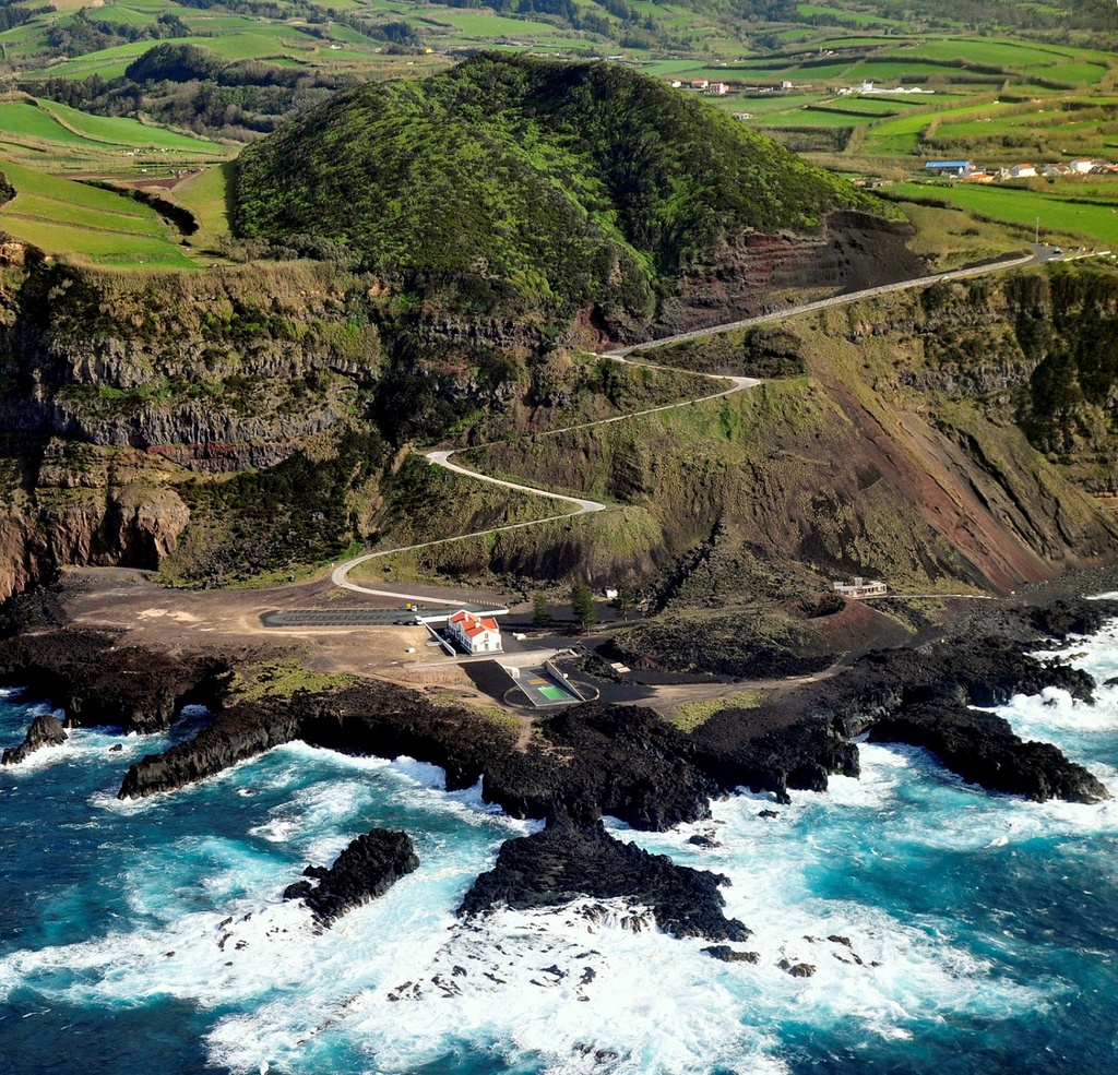 Natural hot springs in the Azores